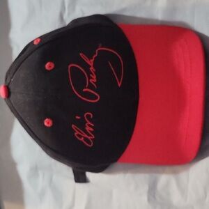 Elvis Presley Black and Red Baseball Cap from Graceland. New